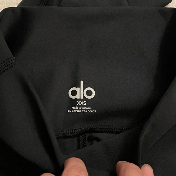 NWT Alo Yoga High Waisted Airlift Leggings Black Color Size XXS - Picture 5 of 10